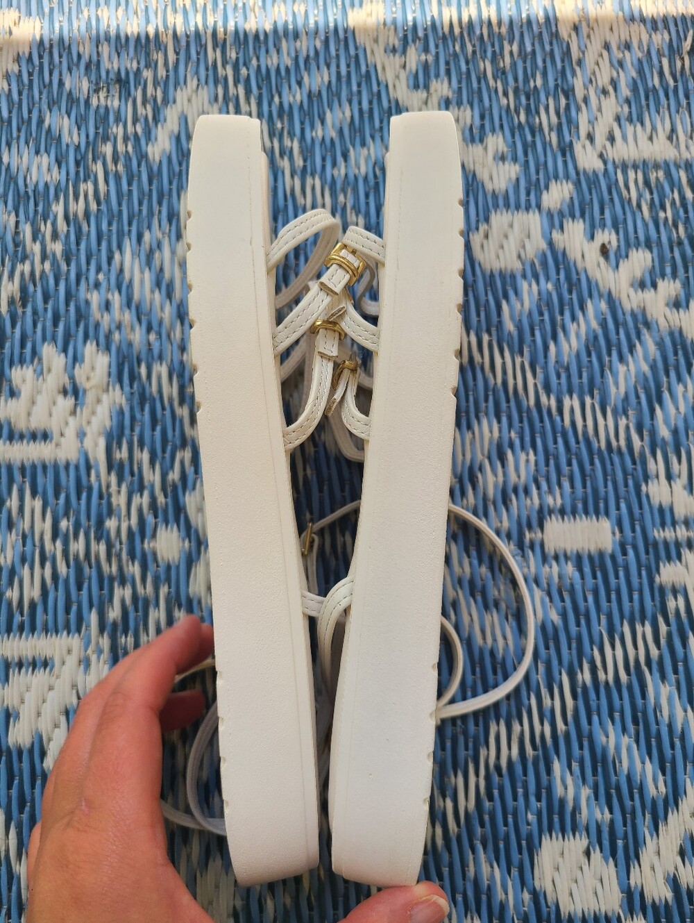 Free People Fionna Strappy Platform Sandals With Adjustable Ankle And Square Toe - Picture 7 of 10